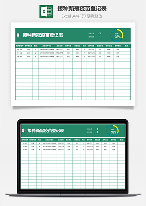 接种新冠疫苗登记表