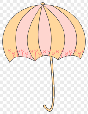 可爱浅色小清新雨伞