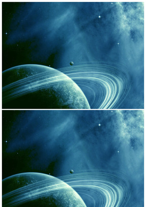 土星环绕宇宙星空ppt背景图片