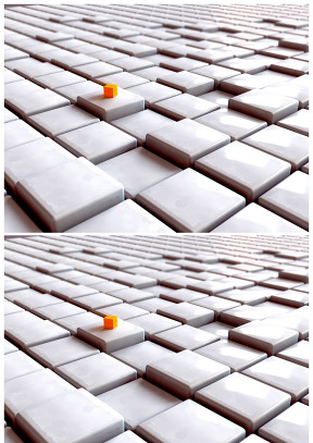 立方体堆砌多维数据集抽象背景图片