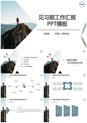 白色框架完整见习期工作述职汇报PPT模板