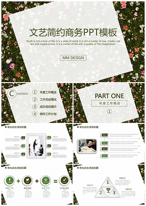 黑色酷黑微粒体文艺创意商务计划总结述职报告动态PPT模板
