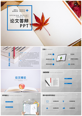 红色简洁实用毕业论文答辩开题报告PPT模板
