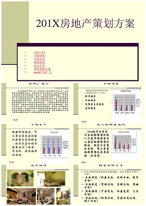 黄色房地产策划方案PPT模板