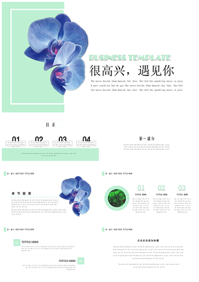 蓝色年终计划总结发布会通用PPT模板