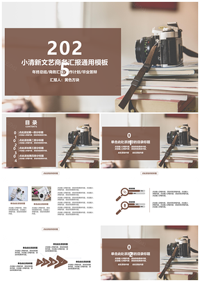 2025小清新文艺商务汇报PPT模板