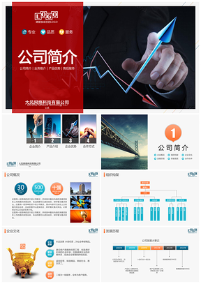 实用简洁企业简介业务推介产品推介商业路演PPT