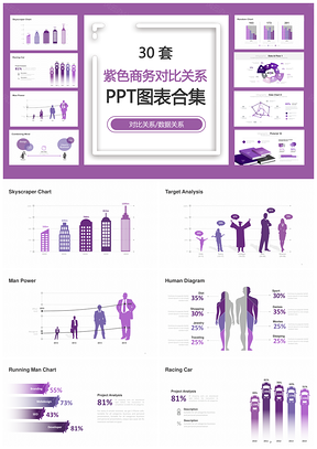 2025蓝色灰色简约大气工作商务PPT模板