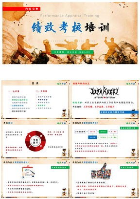 2025绿色框架完整绩效考核培训入职培训KPI培训PPT模板