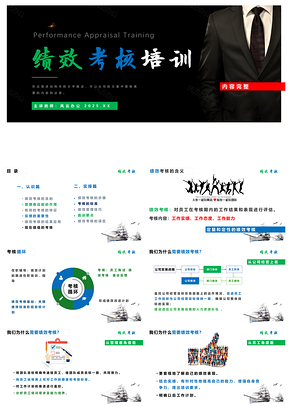 2025绿色绩效考核培训入职培训kpi考核培训PPT模板