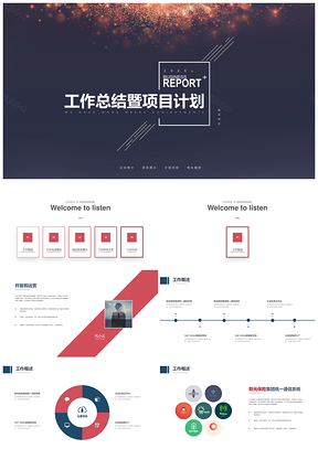2025红色高端商务风总监经理工作汇报暨项目计划PPT模板