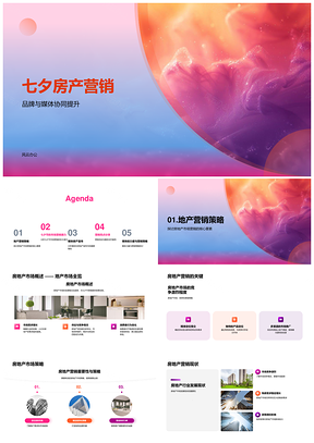 七夕房产营销七夕节商业价值PPT模板