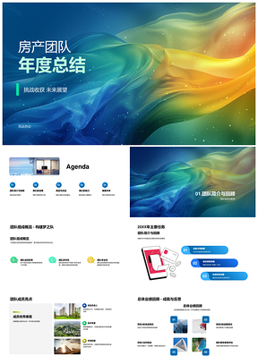 房产团队年度总结组成职责项目成果问题建议PPT模板