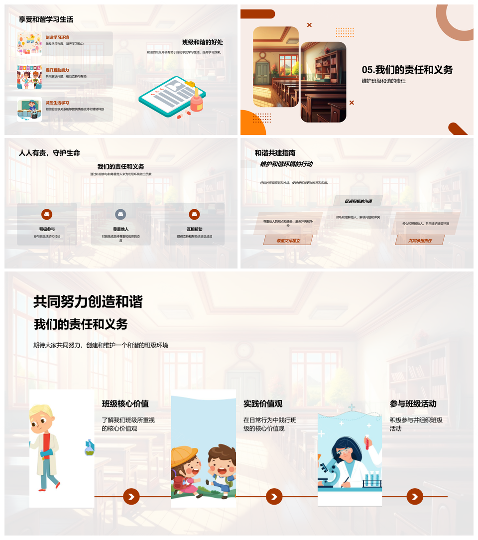 核心价值观引领和谐班集体PPT课件