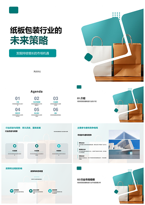 纸板包装行业现状趋势与未来策略分析PPT模板