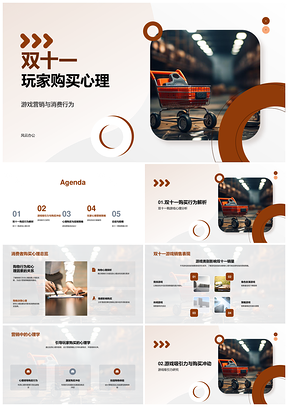 双十一游戏营销玩家消费心理与促销策略PPT模板