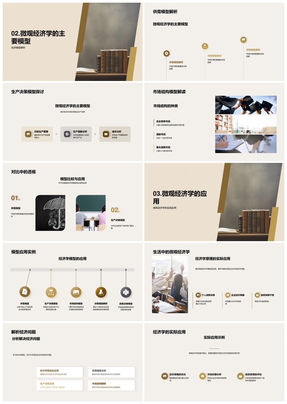 微观经济学模型应用与决策解析示例PPT模板