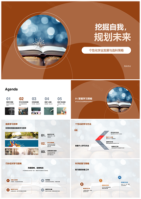 科学选科个性学业高效规划潜能未来PPT模板