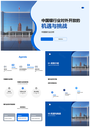 中国银行业开放历程机遇挑战政策举措PPT模板