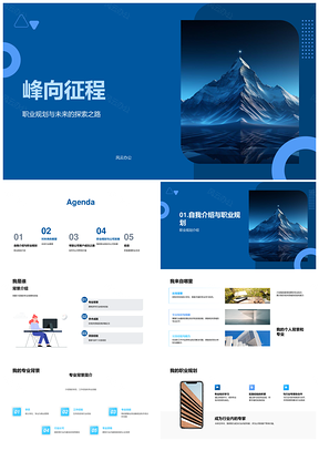 峰途战略共赴行业未来PPT模板