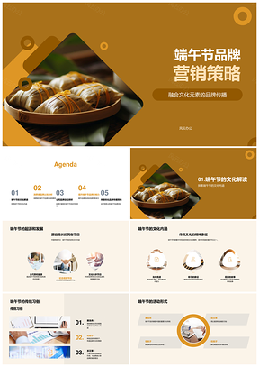 端午节龙舟品牌营销策略PPT模板