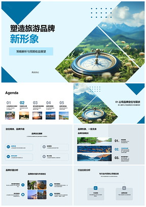 旅游品牌形象提升策略与市场竞争解析PPT模板