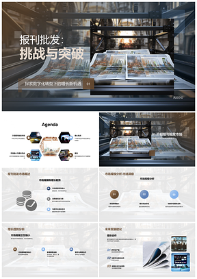 报刊批发市场规模趋势竞争与阅读习惯分析PPT模板