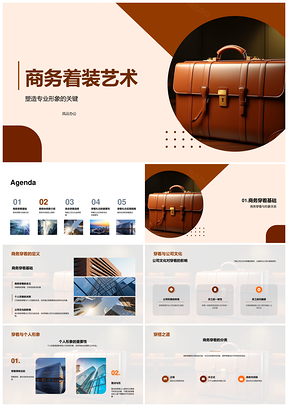 商务着装艺术专业形象与礼仪培训PPT模板