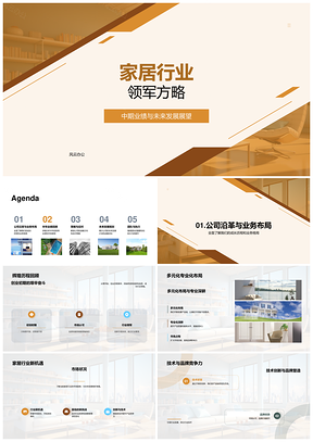 家居行业中期财务与未来趋势展望PPT模板