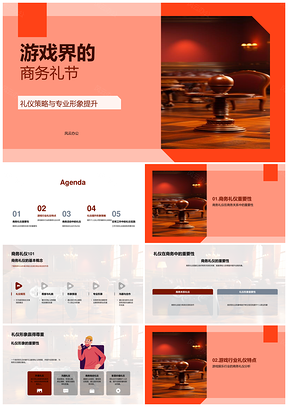 游戏业商务礼仪策略与专业形象提升PPT模板