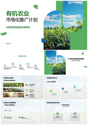 有机农业市场化活动策划对接消费需求认知PPT模板