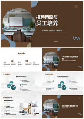 2026人才招聘策略与员工发展路径助力公司高效成长PPT模板