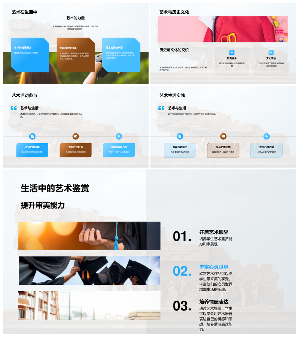艺术鉴赏历史流派类型审美解析PPT模板