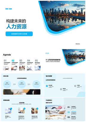 2026人力资源外包招聘福利管理构建企业未来PPT模板