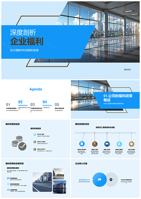 企业福利政策HR制定流程与企业文化解析PPT模板