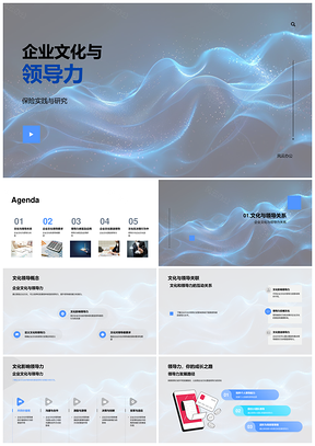 保险企业领导力文化塑造与管理培训研究PPT模板
