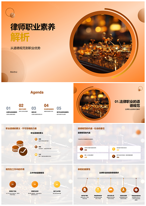 律师职业素养与规范PPT模板