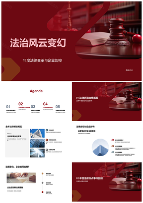 法律变动下企业防控策略PPT模板