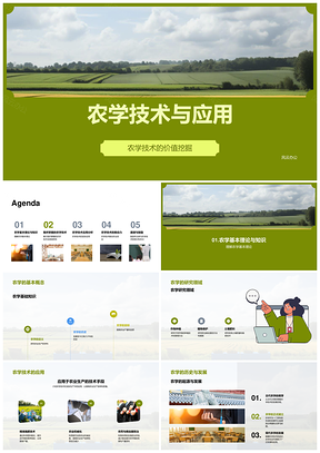 农学技术应用效果与农业生产安全影响PPT模板