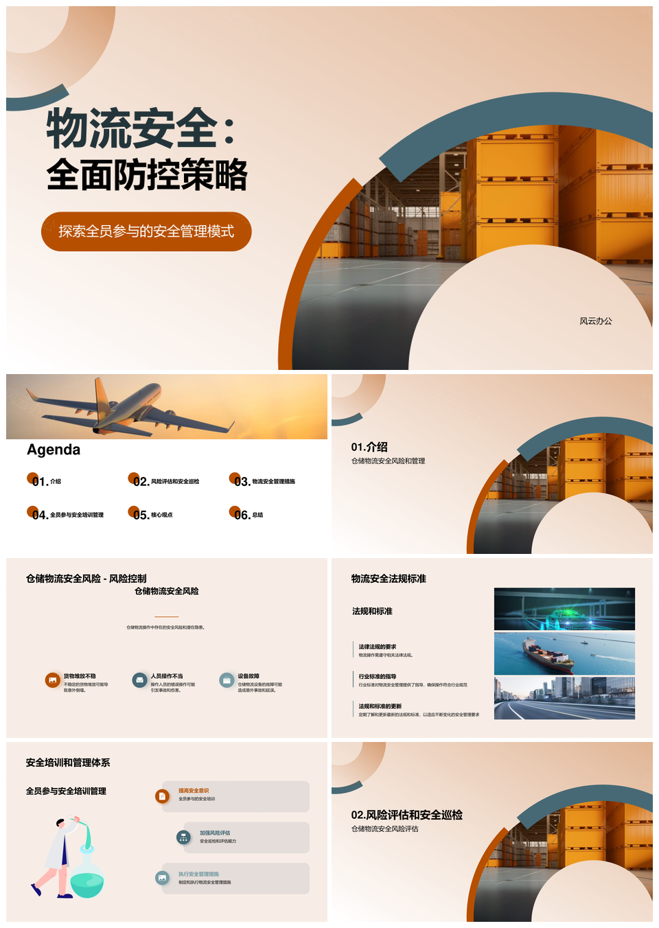 仓储物流安全风险防控体系构建与管理PPT模板