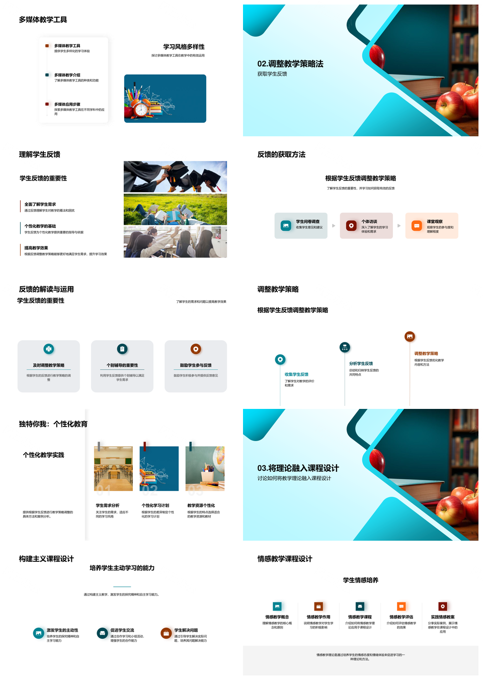 教学进阶融理论实践创新PPT模板