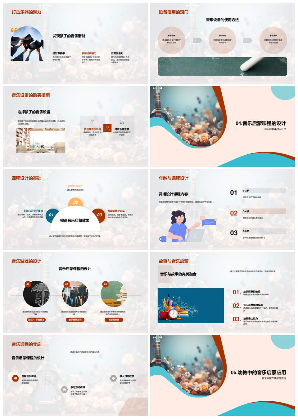 儿童音乐启蒙促进脑发展PPT模板