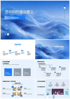 劳动多元价值助力个人社会成长进步PPT模板
