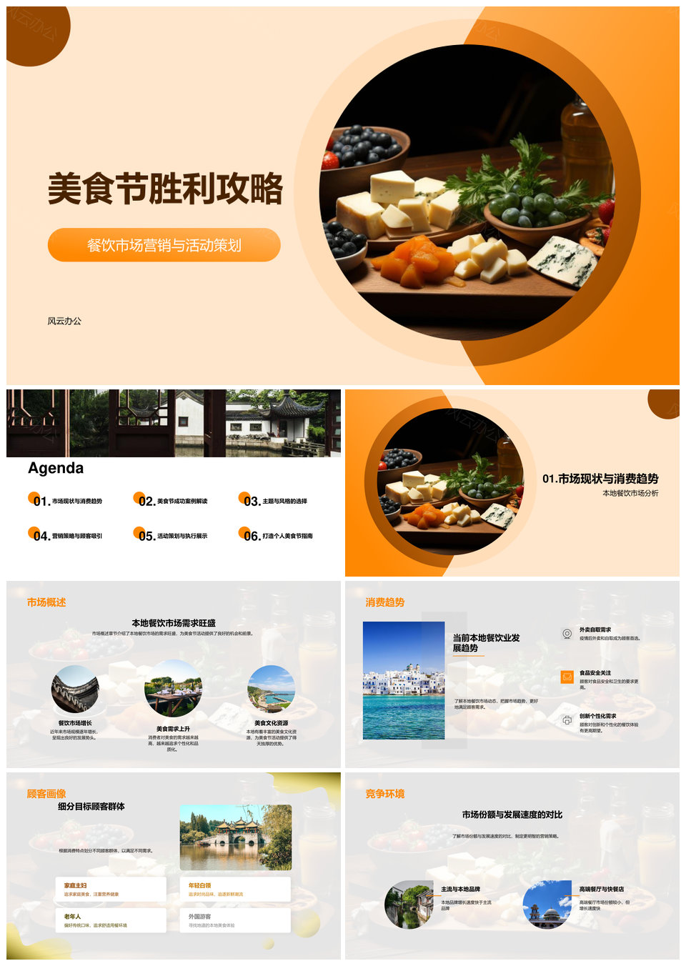 美食节餐饮活动策划成功案例PPT模板